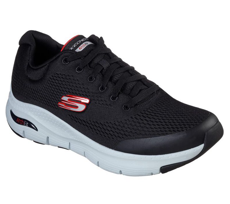 Skechers Arch Fit - Mens Sneakers Black/Red [AU-EZ5319]